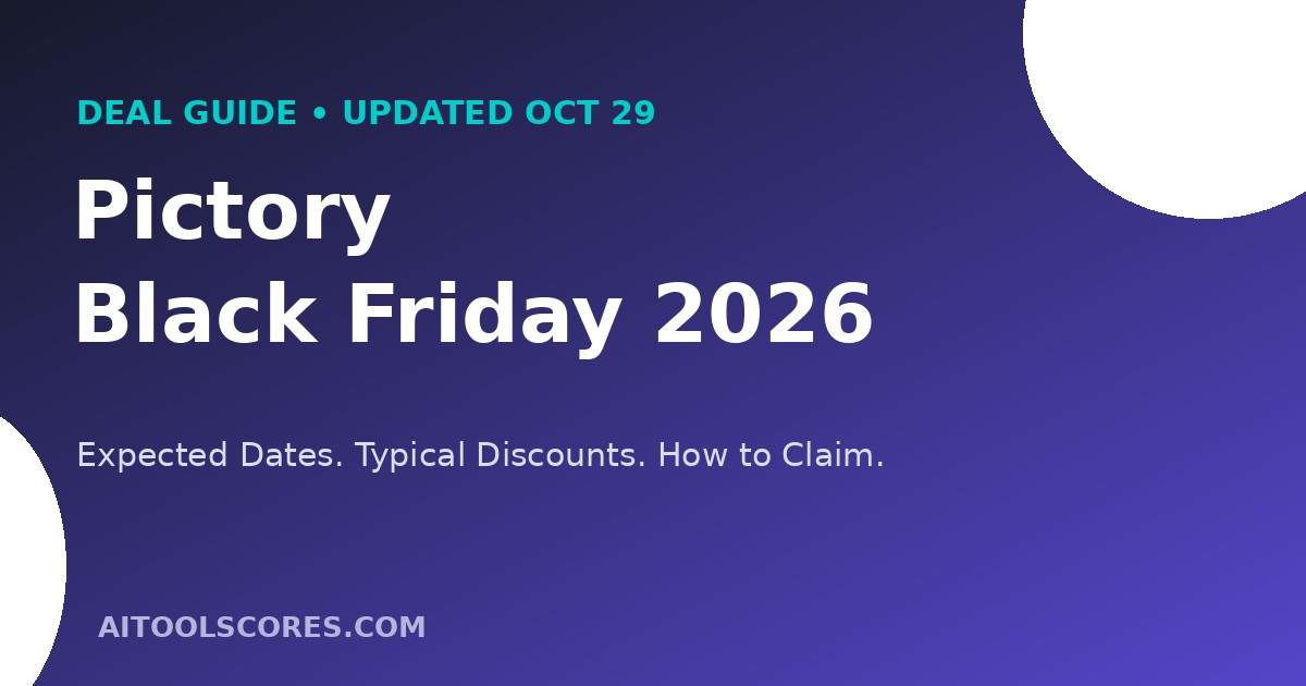 Pictory Black Friday 2026 deal guide