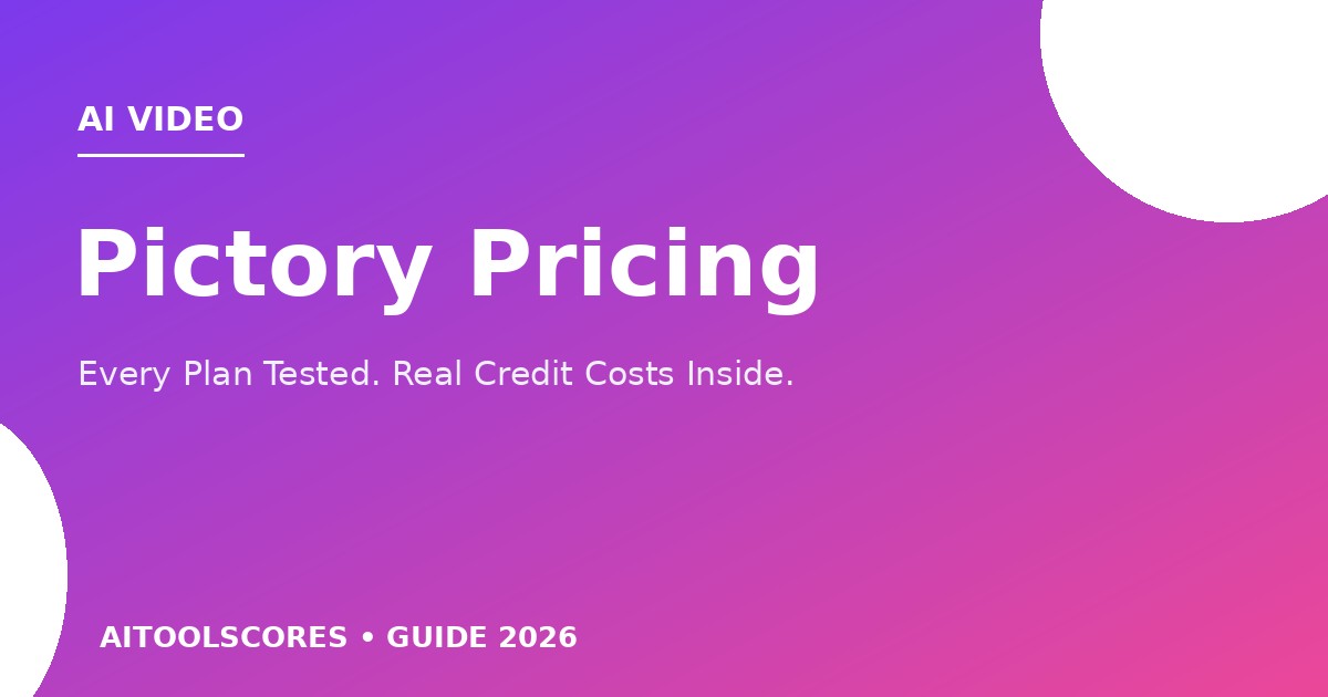 Pictory pricing plans 2026
