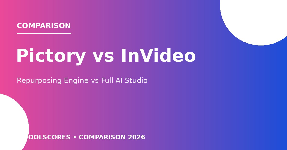 Pictory vs InVideo comparison cover
