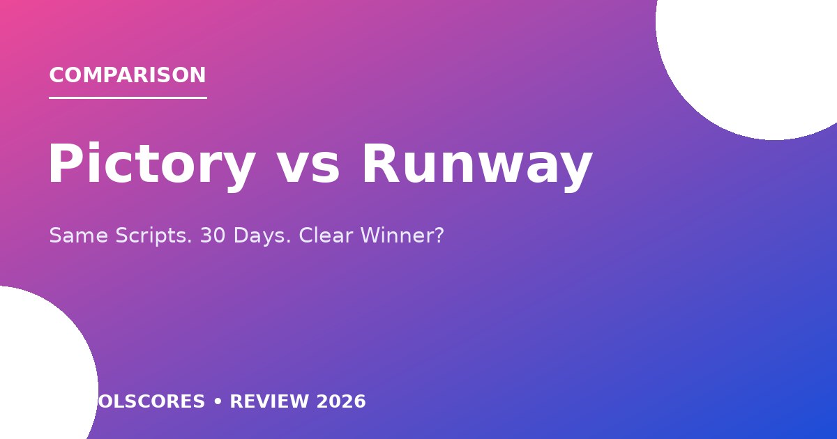 Pictory vs Runway comparison cover