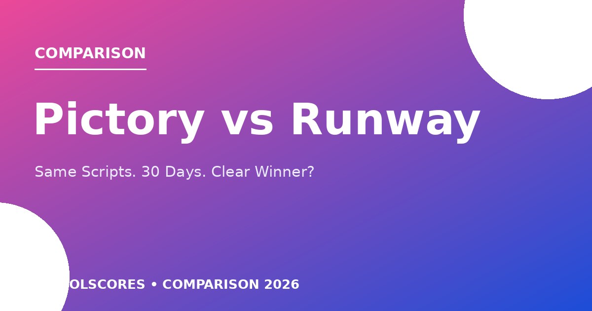 Pictory vs Runway comparison cover